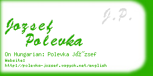 jozsef polevka business card